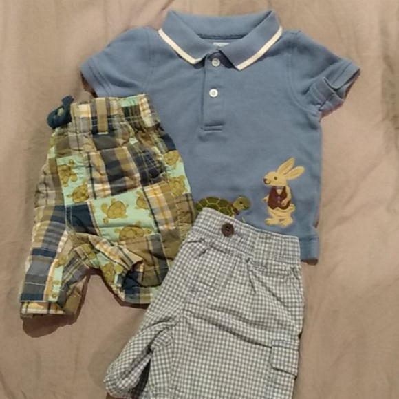 Boys 6 Months 3 Piece Warm Weather Bundle - Picture 1 of 12